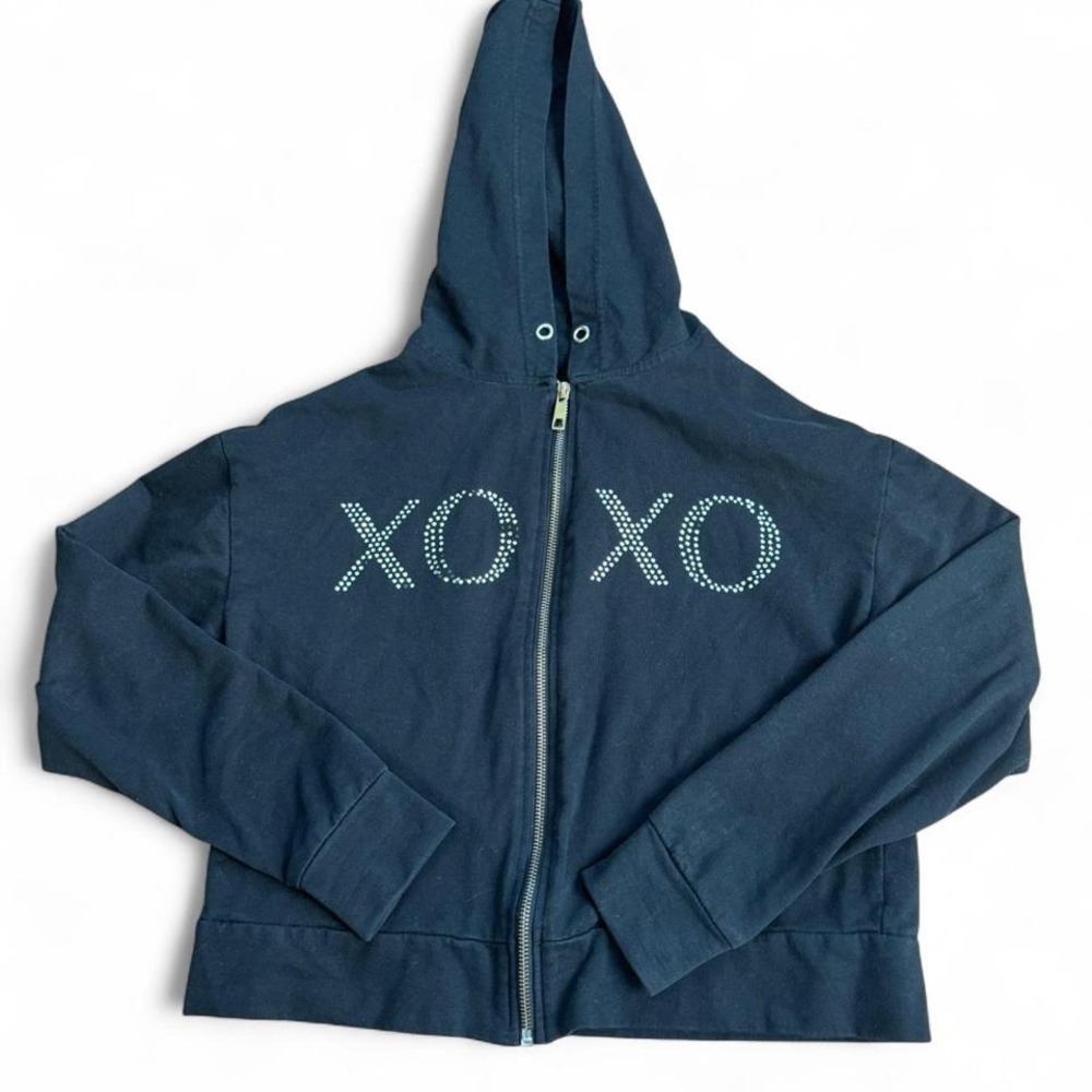 rhinestone zip up